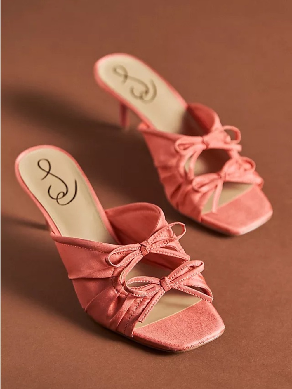 Sam Edelman pink satin heel - Picture 1 of 2